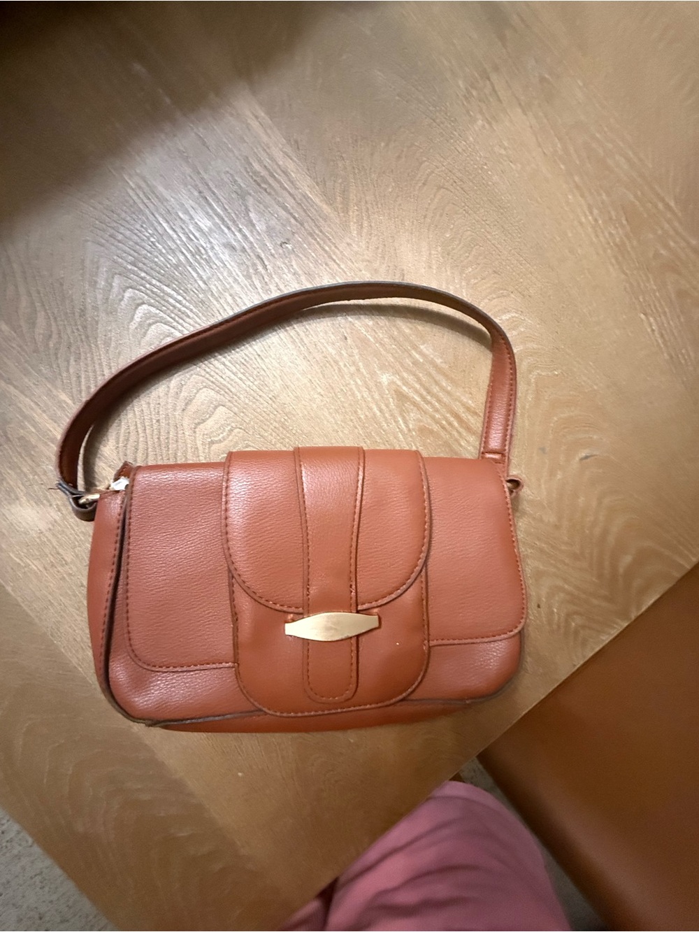 Classic Brown Leather Crossbody Bag